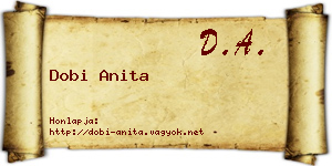 Dobi Anita névjegykártya